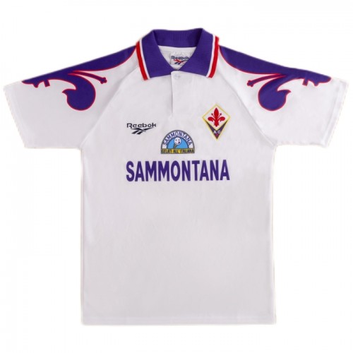Fotballtrøye AC Fiorentina 1995-96 Bortedrakt Retro Kortermet Fotballtrøye AC Fiorentina 1995-96 Bortedrakt Retro Kortermet